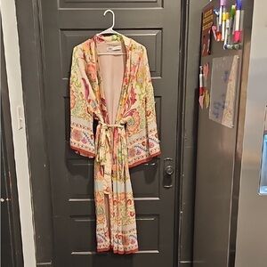 Floral Print Women's Robe